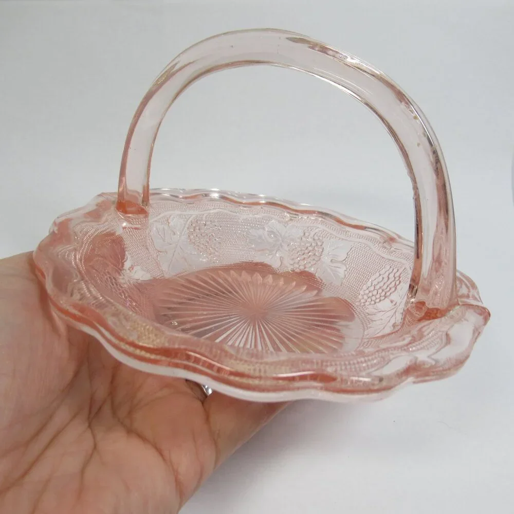 Vintage Pink Westmoreland Basket